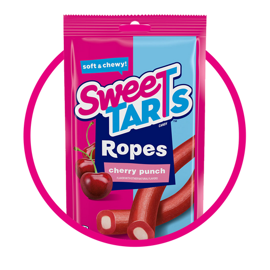 SWEETARTS ROPES CHERRY PUNCH SOFT CANDY BOLSA 85G