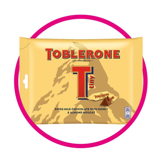 TOBLERONE TINY MILK CHOCOLATE BOLSA 280GR&