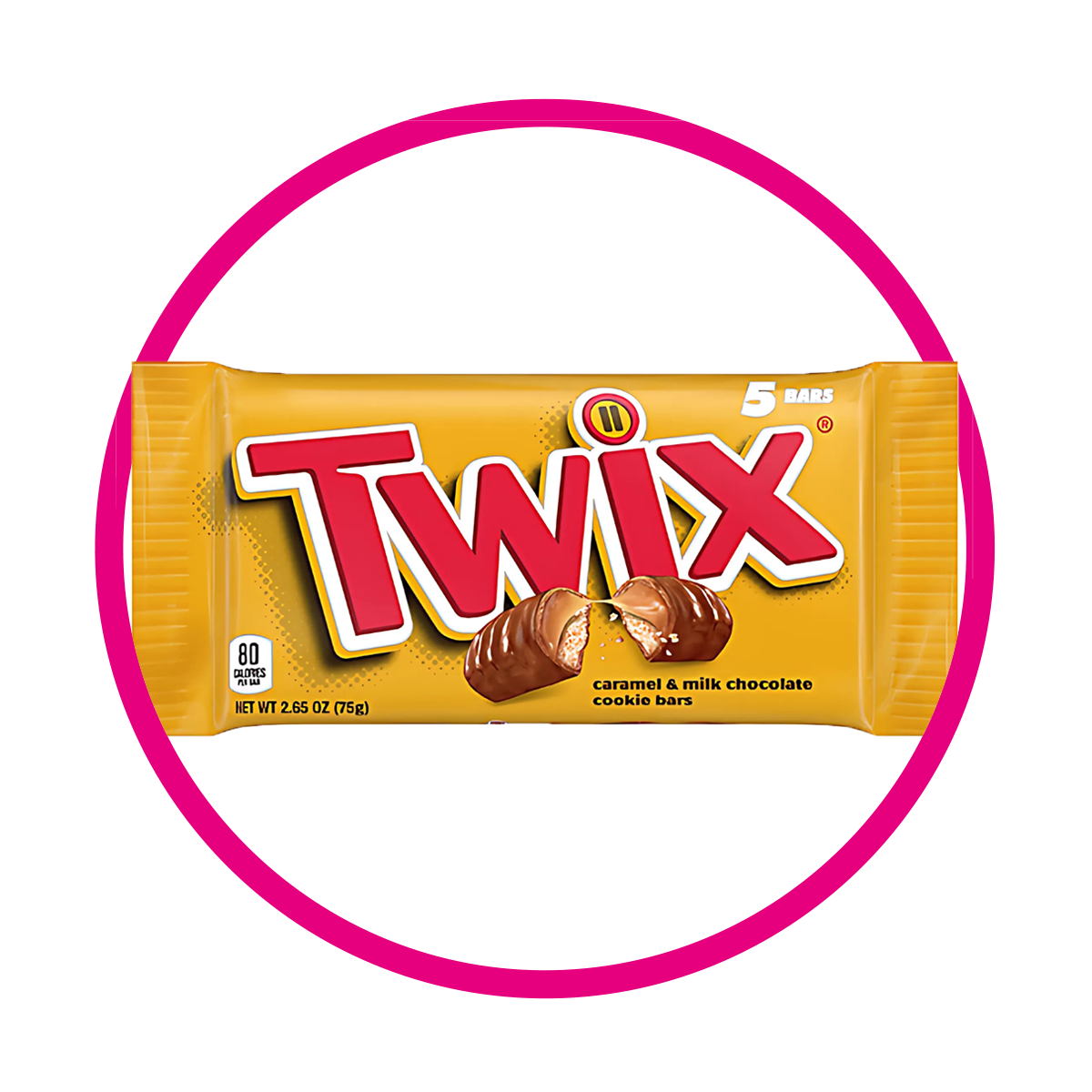 TWIX CARAMEL MILK CHOCOLATE PIEZA 75GR
