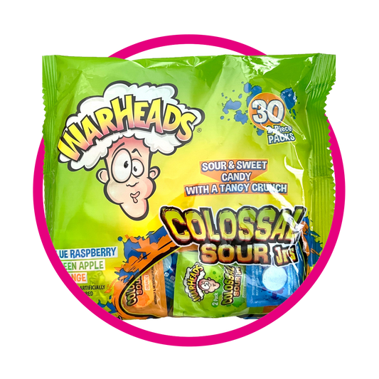 WARHEADS COLOSAL SOUR JRS BOLSA 99G