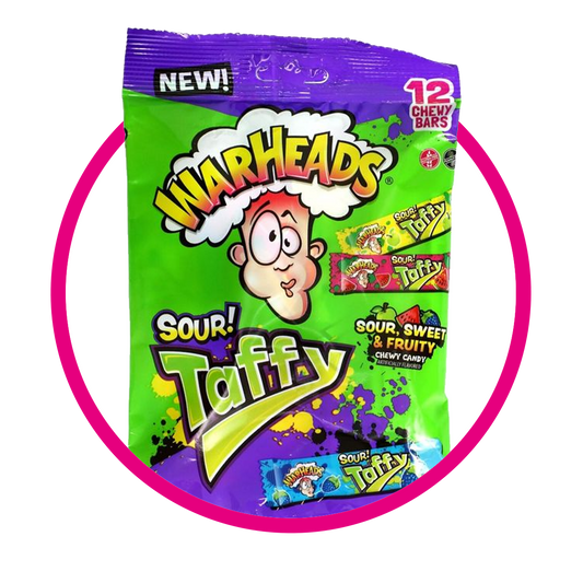 WARHEADS SOUR TAFFY 102G