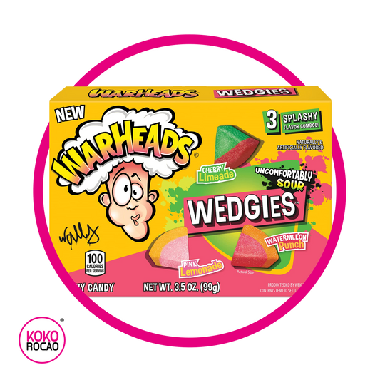 WARHEADS WEDGIES 3 SPLASHY GUMMY CAJA 99GR