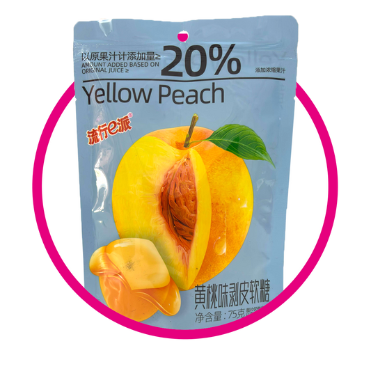 ePIE YELLOW PEACH GUMMY BOLSA 75GR $%M